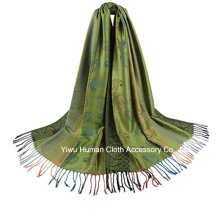 Lady Fashion Jacquard Foulard Wrap Shawl